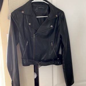 Adorable faux leather Brandy Melville jacket